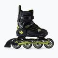 Rolki dziecięce FILA Wizy Alu black/lime 2