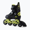 Rolki dziecięce FILA Wizy Alu black/lime 3