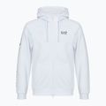 Bluza męska Emporio Armani EA7 Train Logo Series Extended Logo Hoodie Fz white/black