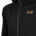 Bluza męska Emporio Armani EA7 Train Logo Series Extended Logo Hoodie Fz black/gold 3