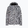 Kurtka narciarska damska EA7 Emporio Armani Ski Kitzbuhel Softshell fancy white animalier