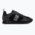 Buty EA7 Emporio Armani Black & White Suede triple black micropunch 2