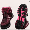 Buty trekkingowe dziecięce CMP Rigel Mid Wp prugna/peach 13