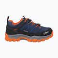 Buty trekkingowe dziecięce CMP Rigel Low Wp b.blue / arancio 9