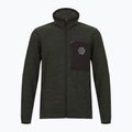 Bluza polarowa męska CMP 35H3907 Melange Knitted forest melange/nero/ferrari