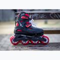 Rolki dziecięce z ochraniaczami Rollerblade Fury Combo Jr black/red 4
