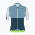 Koszulka rowerowa męska Santini Redux Istinto fluor green