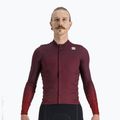 Longsleeve rowerowy męski Sportful Bodyfit Pro Jersey red wine/red rumba 5