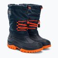 Śniegowce dziecięce CMP Ahto Snowboots Wp black blue/orange fluo 4