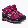 Buty trekkingowe dziecięce CMP Rigel Mid Wp berry/pink fluo 4