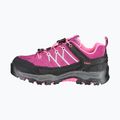 Buty trekkingowe dziecięce CMP Rigel Low Wp berry / pink fluo 9