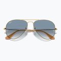 Okulary przeciwsłoneczne Ray-Ban Aviator Classic arista gold/light blue 3