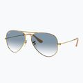 Okulary przeciwsłoneczne Ray-Ban Aviator Classic arista gold/light blue 4