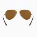 Okulary przeciwsłoneczne Ray-Ban Aviator Classic arista gold/brown polarized 5