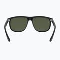 Okulary przeciwsłoneczne Ray-Ban Boyfriend black/dark green polarized 5