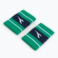 Frotki na nadgarstek Diadora Wristbands Wide Logo 2 szt. zielone DD-103.179117-70134