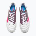 Buty piłkarskie męskie Diadora Brasil Elite Veloce GR TFR white/pink fluo/blue fluo 13