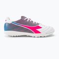 Buty piłkarskie męskie Diadora Brasil Elite Veloce GR TFR white/pink fluo/blue fluo 2