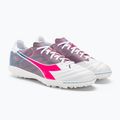 Buty piłkarskie męskie Diadora Brasil Elite Veloce GR TFR white/pink fluo/blue fluo 4