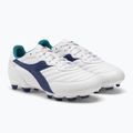 Buty piłkarskie dziecięce Diadora Brasil 2 R LPU JR white/navy 4