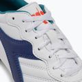 Buty piłkarskie dziecięce Diadora Brasil 2 R LPU JR white/navy 8