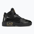 Buty EA7 Emporio Armani Basket Mid triple black/gold 2
