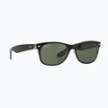 Okulary przeciwsłoneczne Ray-Ban New Wayfarer Classic matt black transparent/green g-15