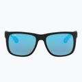 Okulary przeciwsłoneczne Ray-Ban Justin Classic matt black gum/blue mirror 2