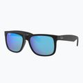 Okulary przeciwsłoneczne Ray-Ban Justin Classic matt black gum/blue mirror 4