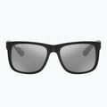 Okulary przeciwsłoneczne Ray-Ban Justin Classic matt black/silver grey mirror 2