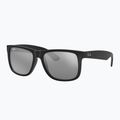 Okulary przeciwsłoneczne Ray-Ban Justin Classic matt black/silver grey mirror 4