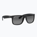 Okulary przeciwsłoneczne Ray-Ban Justin Classic matt black gum/dark grey
