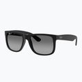 Okulary przeciwsłoneczne Ray-Ban Justin Classic matt black gum/dark grey 4