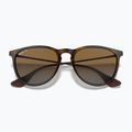 Okulary przeciwsłoneczne Ray-Ban Erika Classic light havana/brown polarized 3
