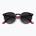 Okulary przeciwsłoneczne dziecięce Ray-Ban RB9064S polished violet/grey gradient 3