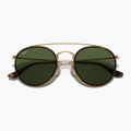 Okulary przeciwsłoneczne Ray-Ban Round Double Bridge arista gold/green g-15 3