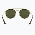 Okulary przeciwsłoneczne Ray-Ban Round Double Bridge arista gold/green g-15 5