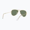 Okulary przeciwsłoneczne dziecięce Ray-Ban Aviator arista gold/dark green 6