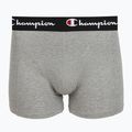Bokserki męskie Champion Trunk Knit oxford grey melange/oxford grey melange/black 3