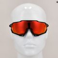 Okulary przeciwsłoneczne 100% Speedtrap soft tact black/hiper red multilayer mirror 11