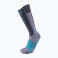 Skarpety narciarskie damskie UYN Ski Comfort Fit grey/turquoise 4