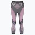 Spodnie termoaktywne damskie UYN Evolutyon UW Medium anthracite melange/raspberry/purple