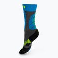 Skarpety narciarskie dziecięce UYN Ski Junior medium grey melange/turquoise 2