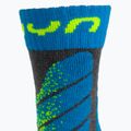 Skarpety narciarskie dziecięce UYN Ski Junior medium grey melange/turquoise 3