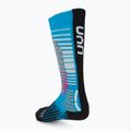 Skarpety snowboardowe damskie UYN Ski Snowboard turquoise/black 2