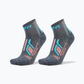 Skarpety damskie UYN Trekking Approach Low Cut 2 pack grey/turquoise