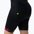 Spodenki rowerowe damskie Alé Traguardo Bibshorts black/fluo pink 7