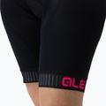 Spodenki rowerowe damskie Alé Traguardo Bibshorts black/fluo pink 8