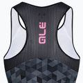 Koszulka rowerowa damska Alé Top Triangles grey/black 9