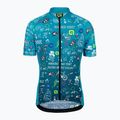 Koszulka rowerowa dziecięca Alé Vibes turquoise 4